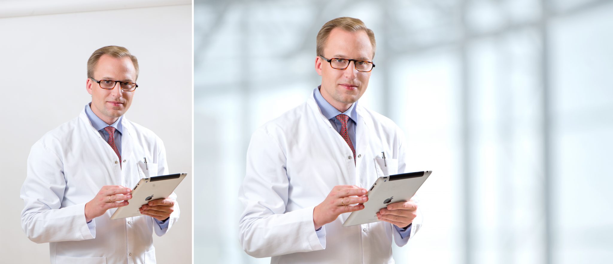 nieostrość, lekarz na tle